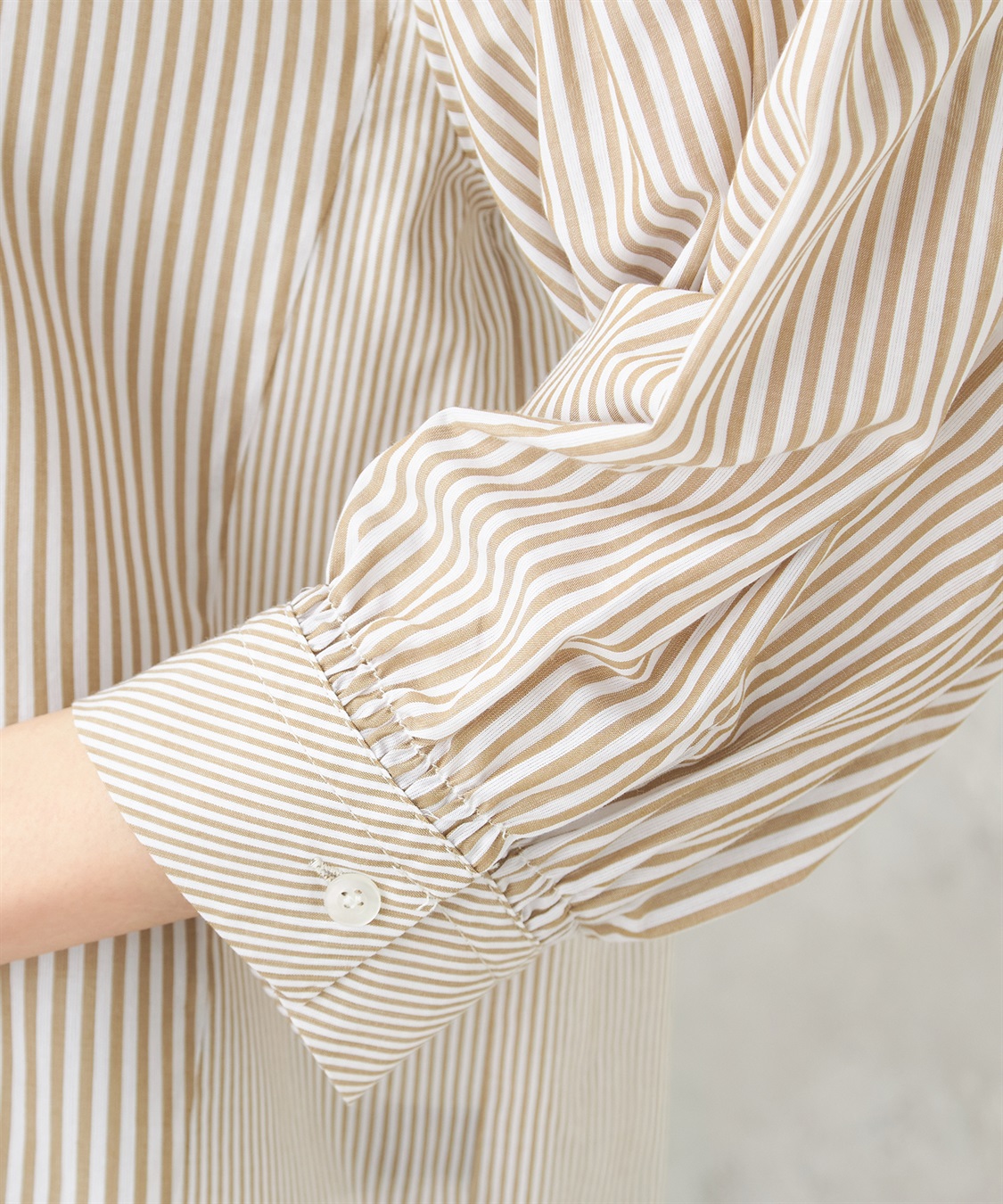 ストライプ切替シャツ コットンストライプ切替シャツブラウス◎☆ | 京都通販ミセスの