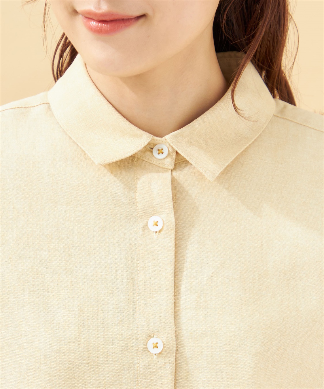 DECOY 【イージーケア】コットンリネンシャツ_sub_3