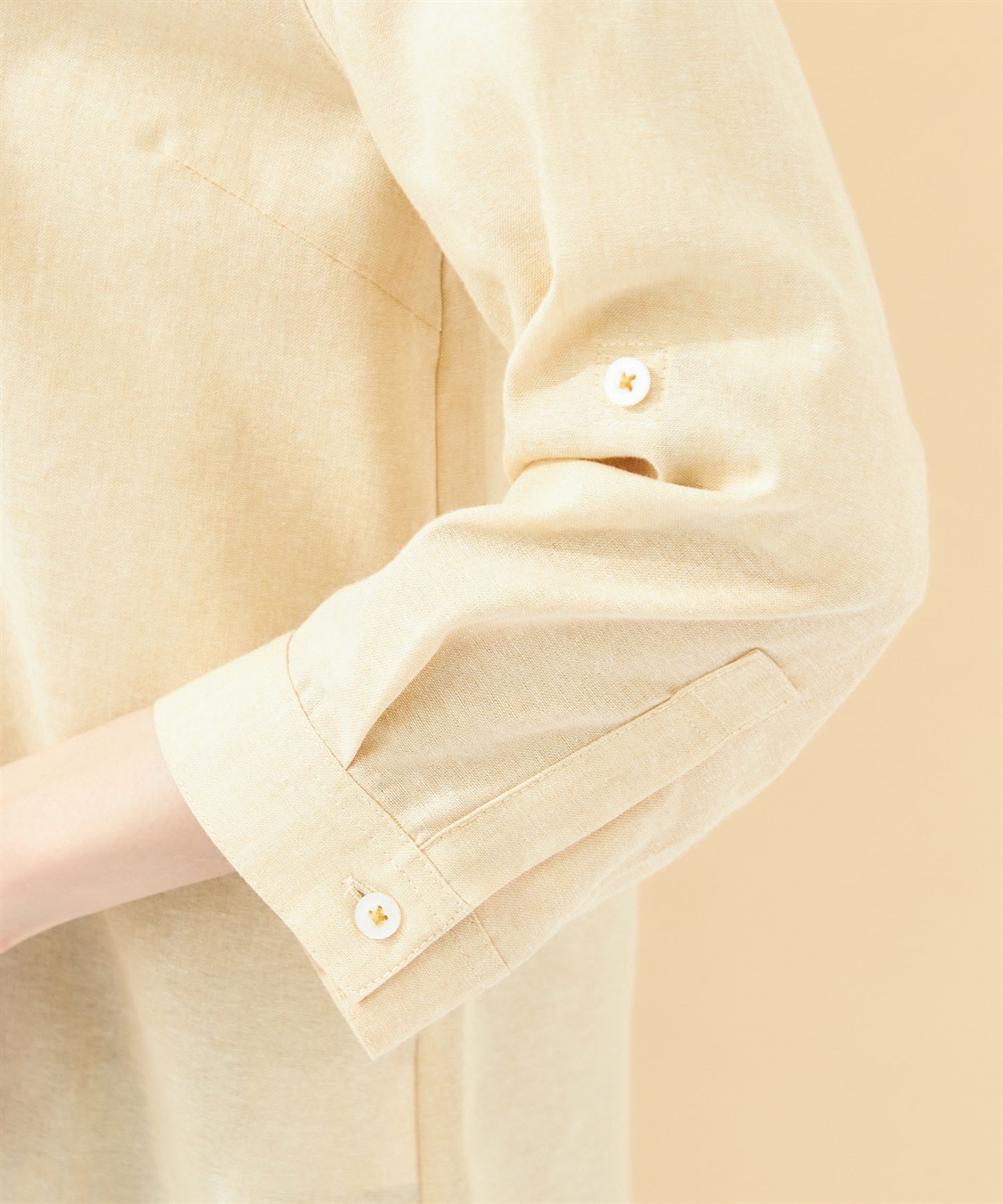 DECOY 【イージーケア】コットンリネンシャツ_sub_4