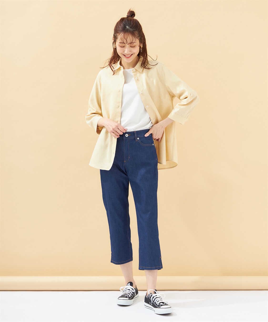 DECOY 【イージーケア】コットンリネンシャツ_sub_10