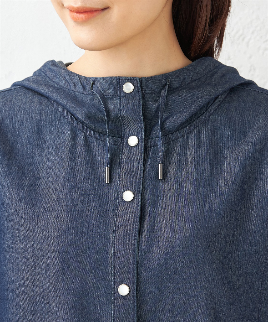 DECOY デニムフードシャツ_sub_5
