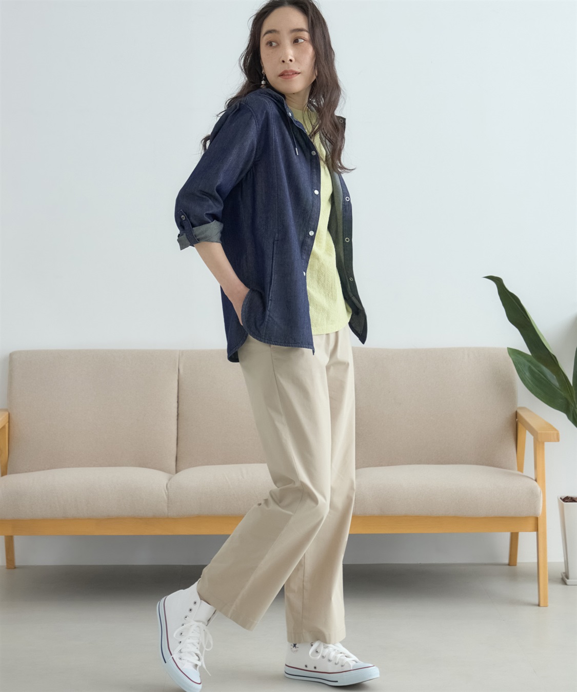 DECOY デニムフードシャツ_sub_14