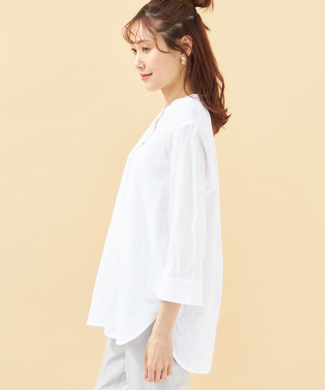 DECOY 刺しゅうブラウス_sub_2