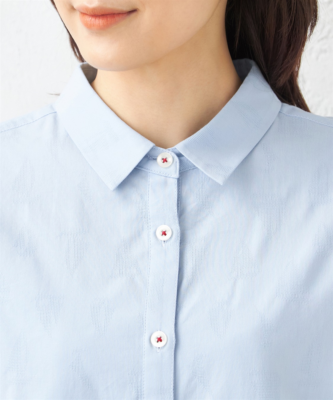 DECOY ジャガードブラウス_sub_4