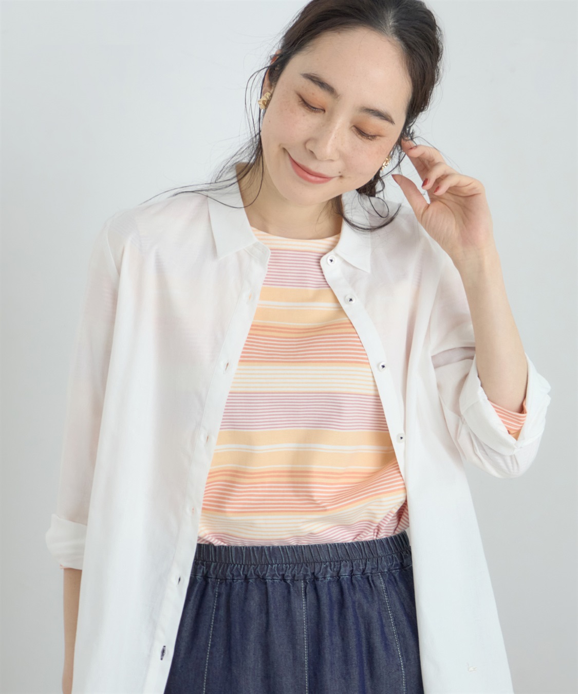 DECOY ジャガードブラウス_sub_10