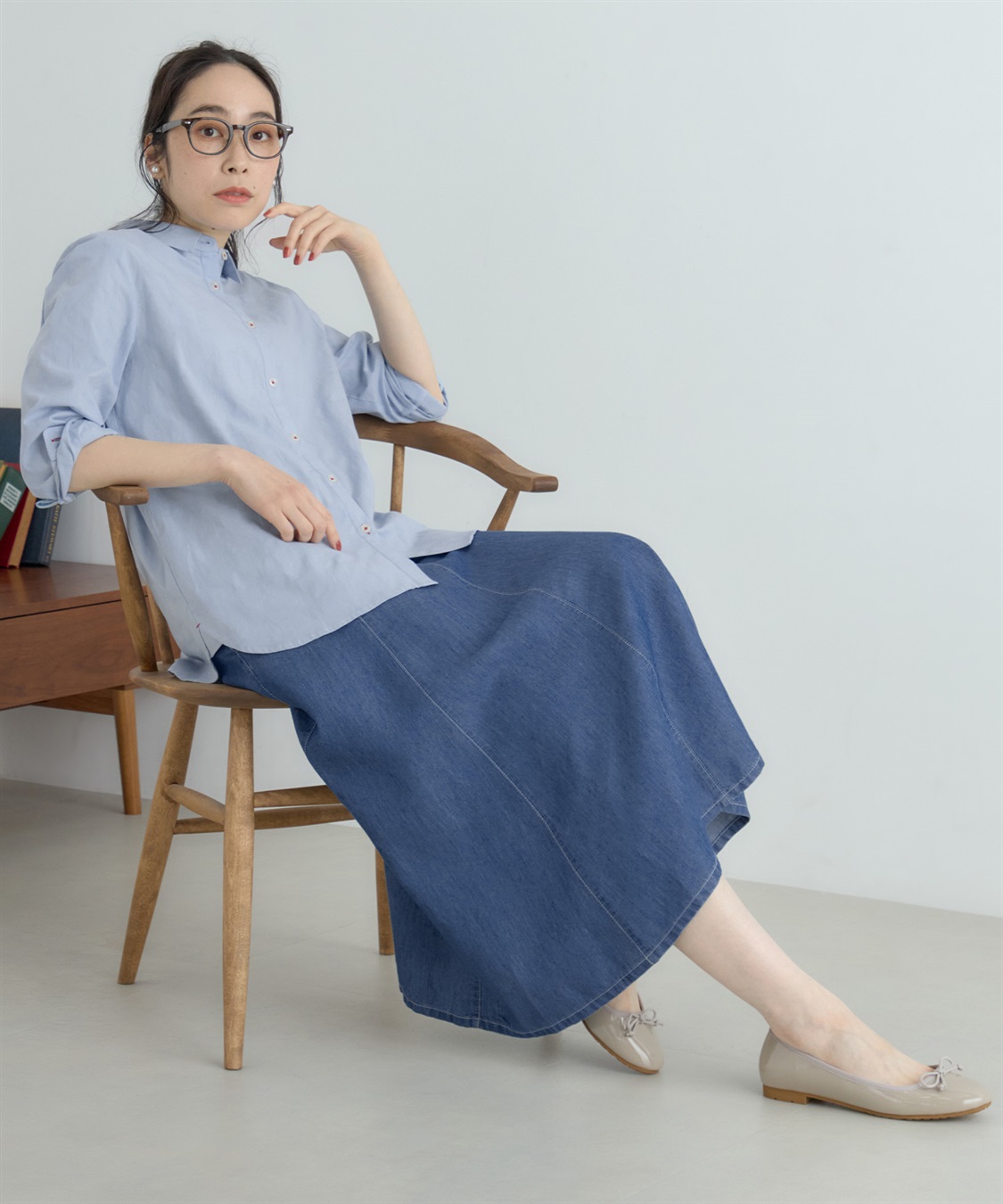 DECOY ジャガードブラウス_sub_14