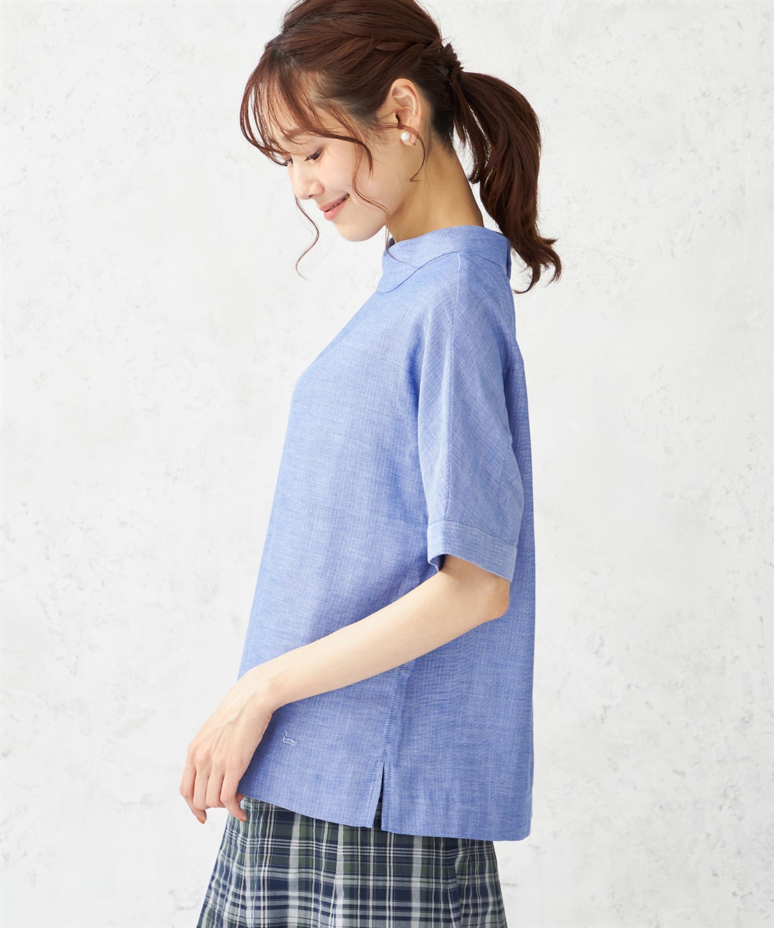 DECOY Wガーゼブラウス_sub_1