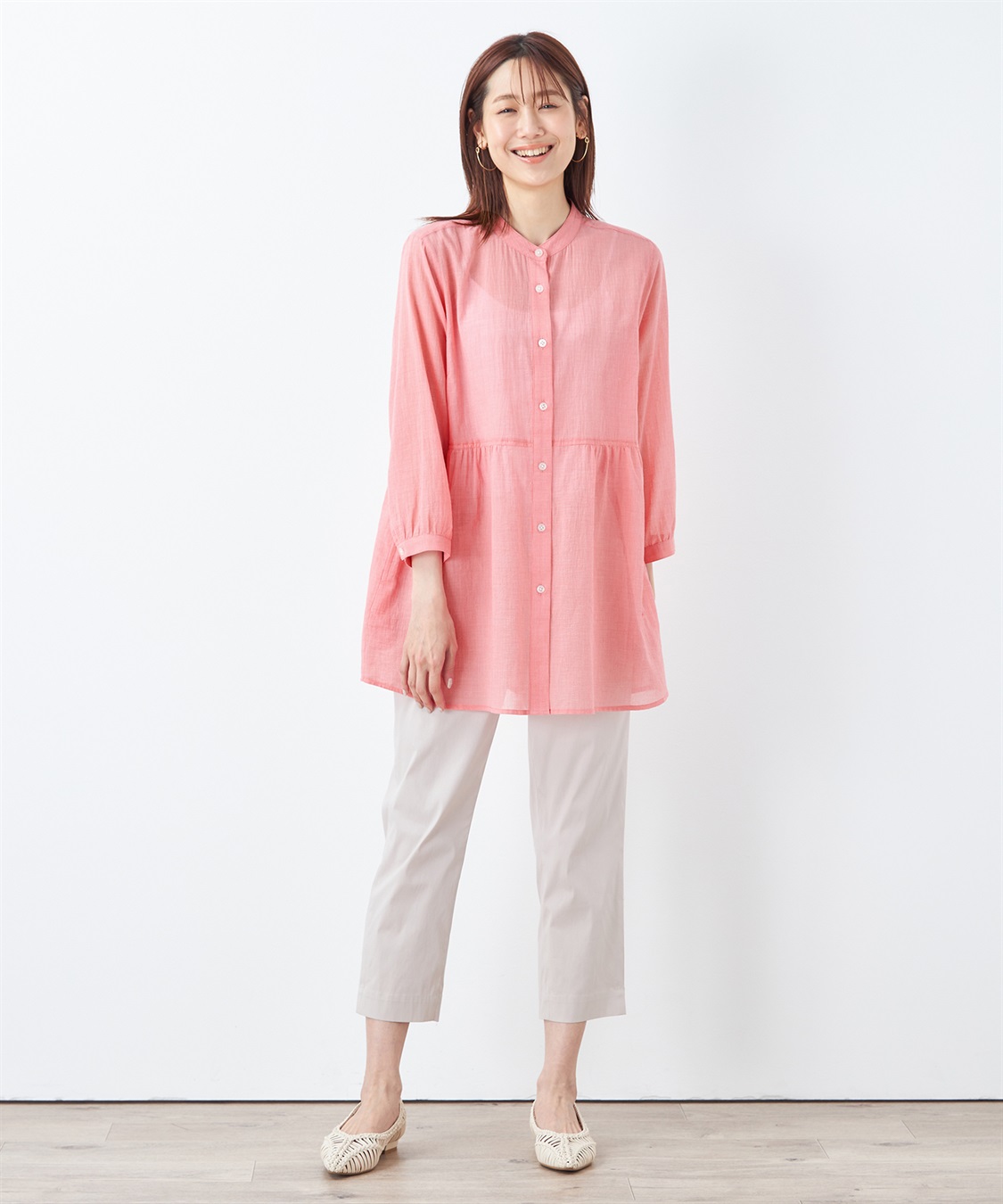 DECOY エアリーコットンロングブラウス_sub_1