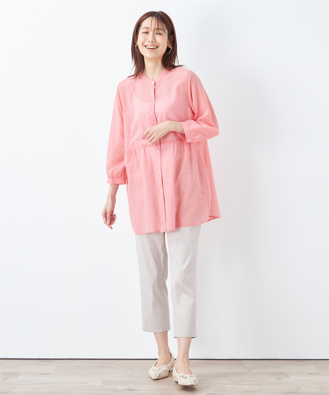 DECOY エアリーコットンロングブラウス_sub_3