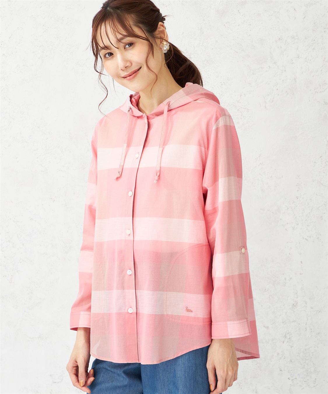 DECOY チェックシャツ羽織り_sub_4