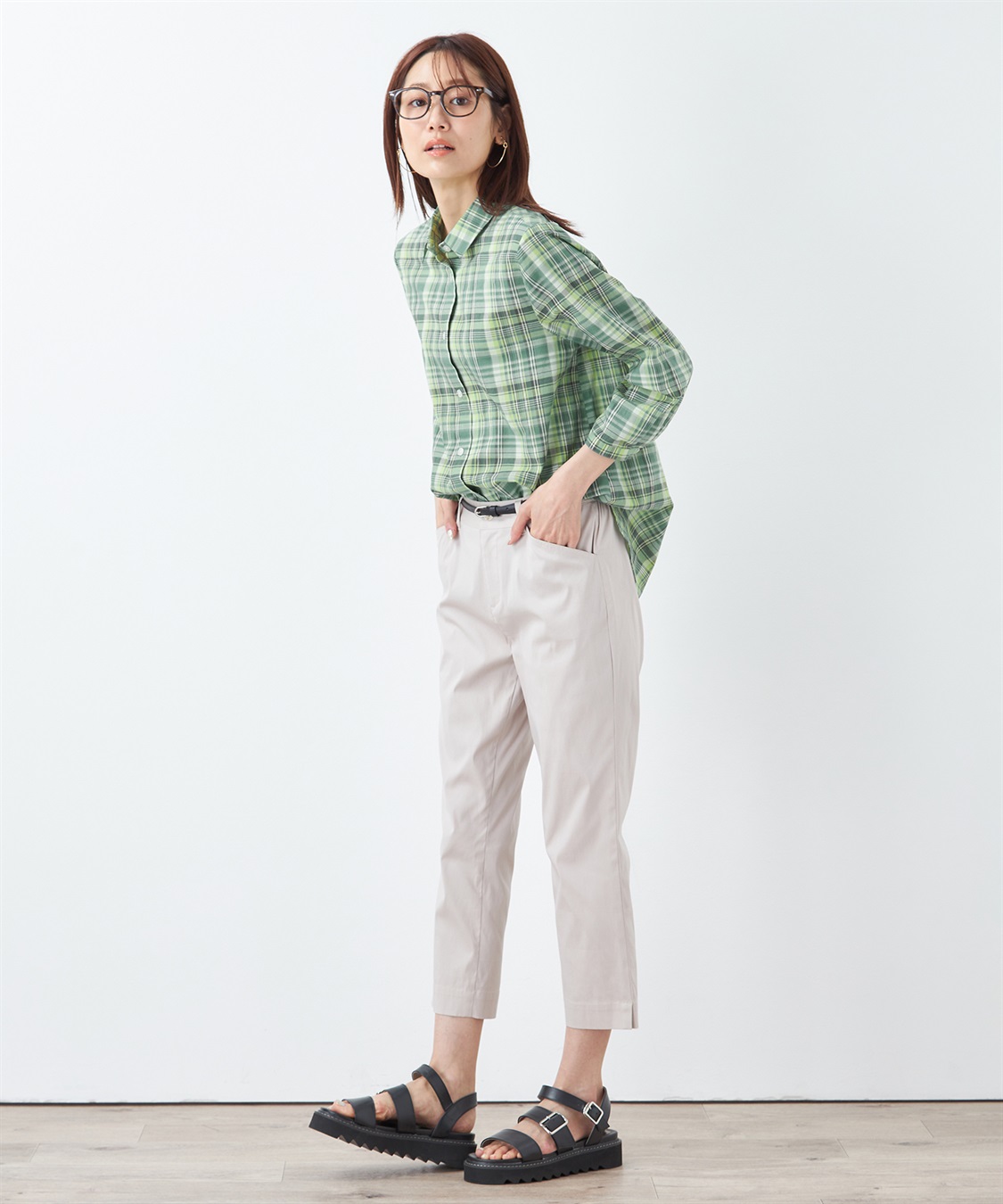 DECOY チェックブラウス_sub_3