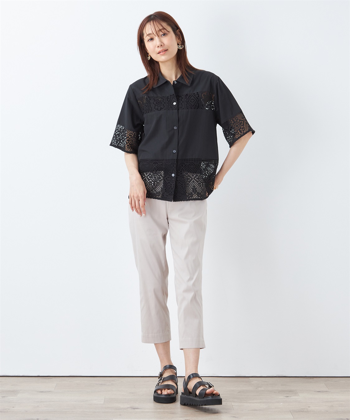 DECOY レース切替ブラウス_sub_16