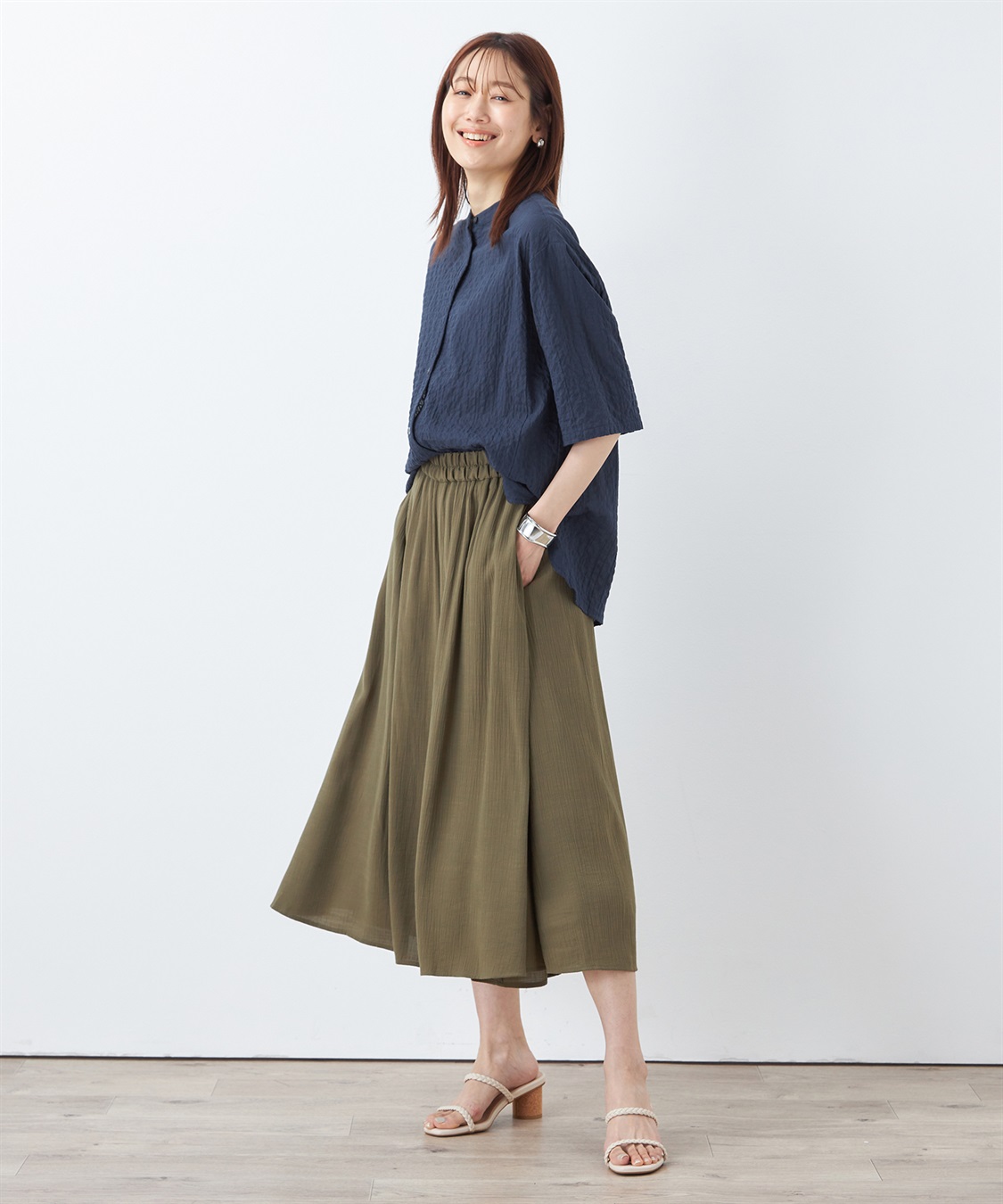 DECOY シャーリングブラウス_sub_21