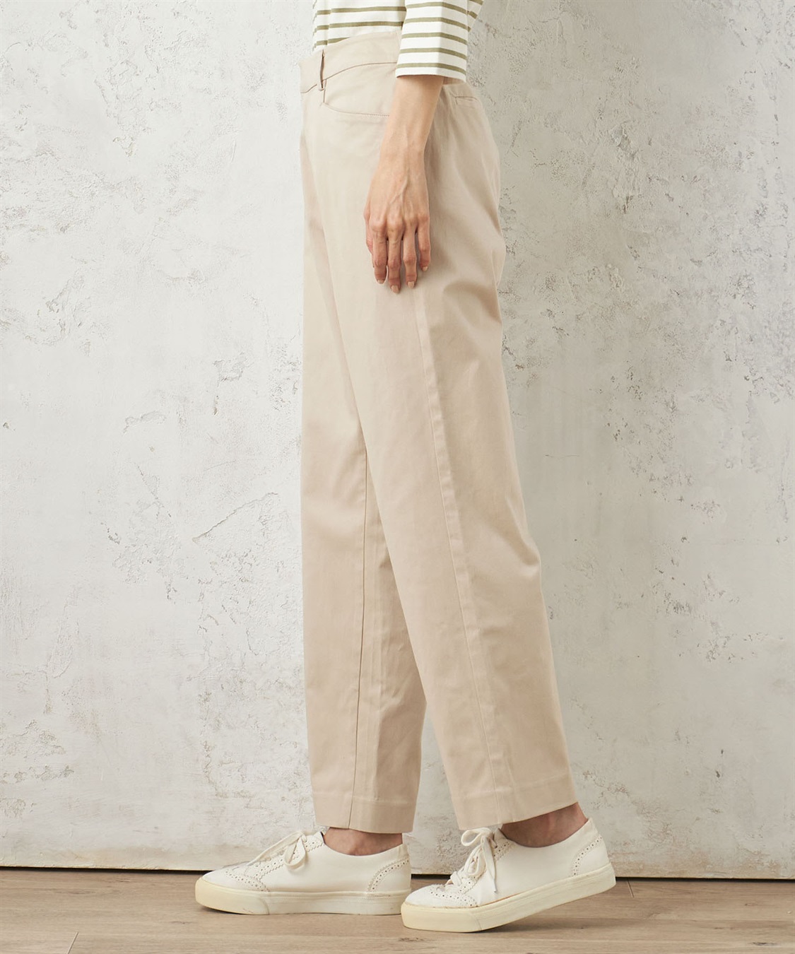 DECOY ストレッチストレートパンツ_sub_1