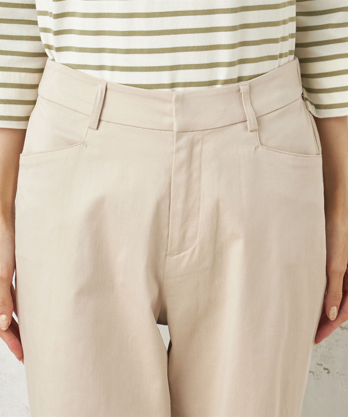 DECOY ストレッチストレートパンツ_sub_3