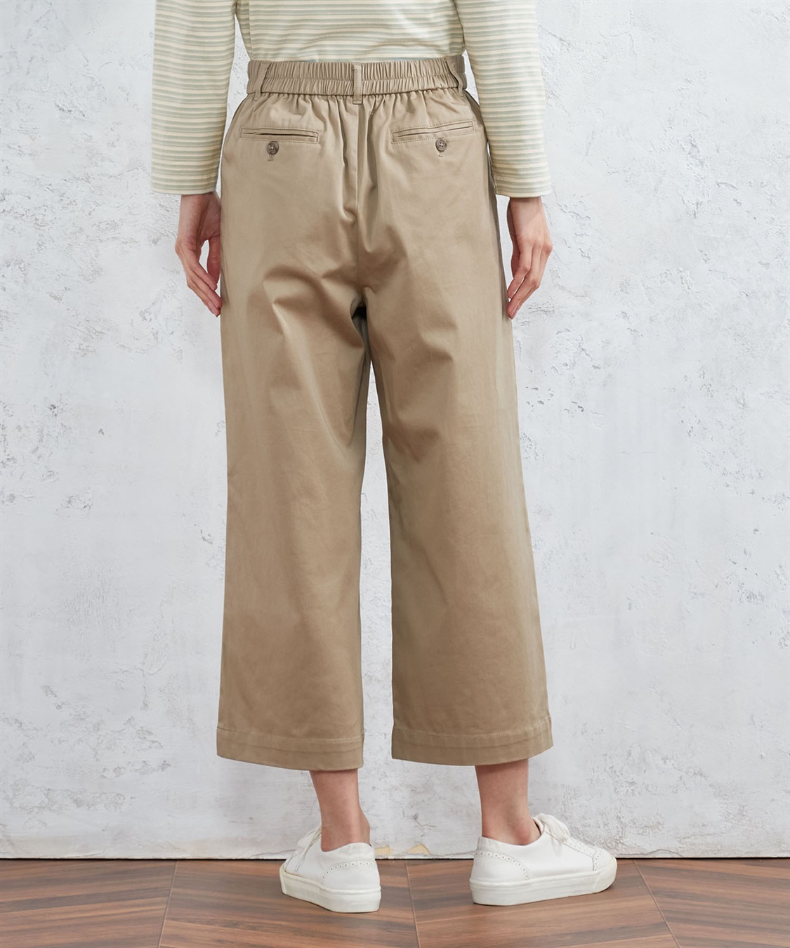 DECOY サテンストレッチワイドパンツ_sub_2