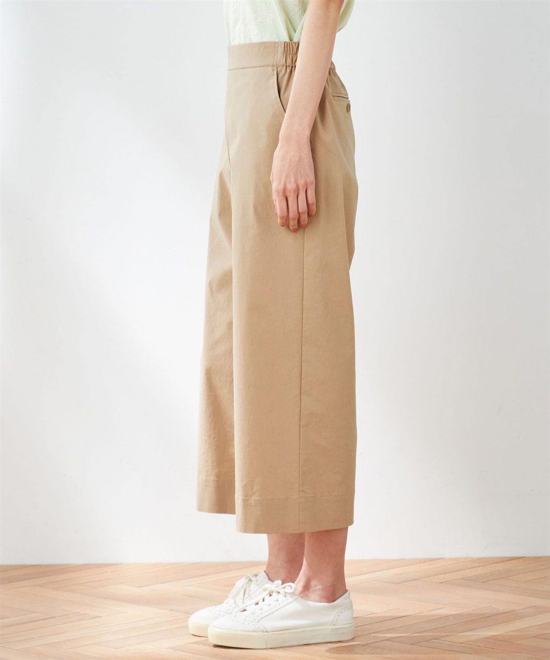 DECOY リネン混セミワイドパンツ_sub_2