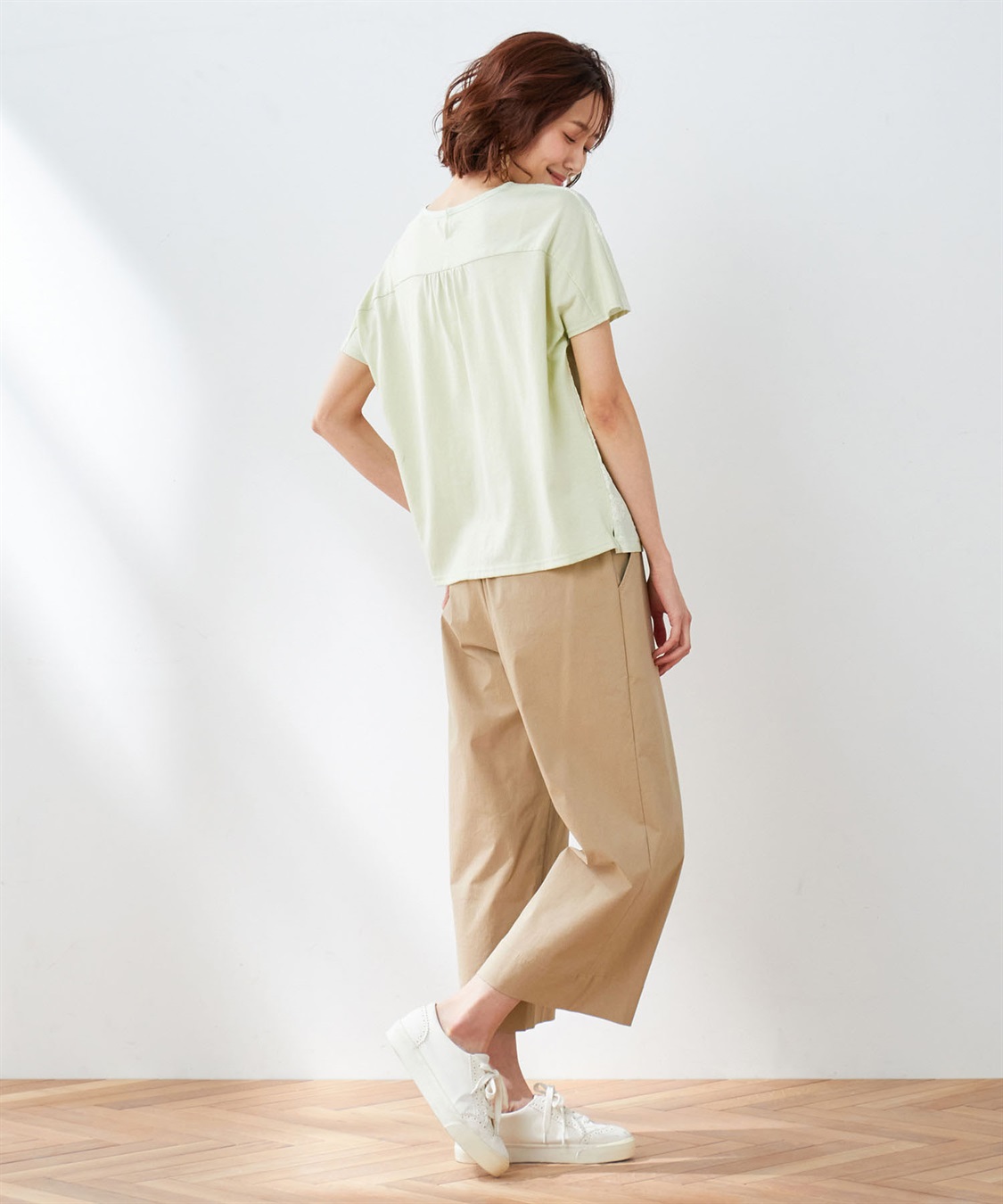 DECOY リネン混セミワイドパンツ_sub_9