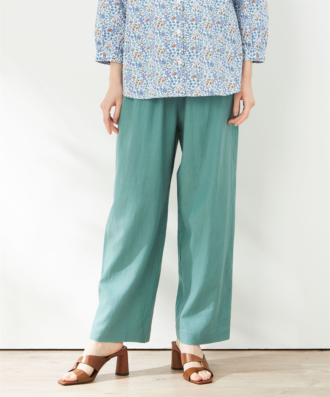 ヨーロピアンリネンイージーワイドパンツ DECOY｜クロスプラス公式通販