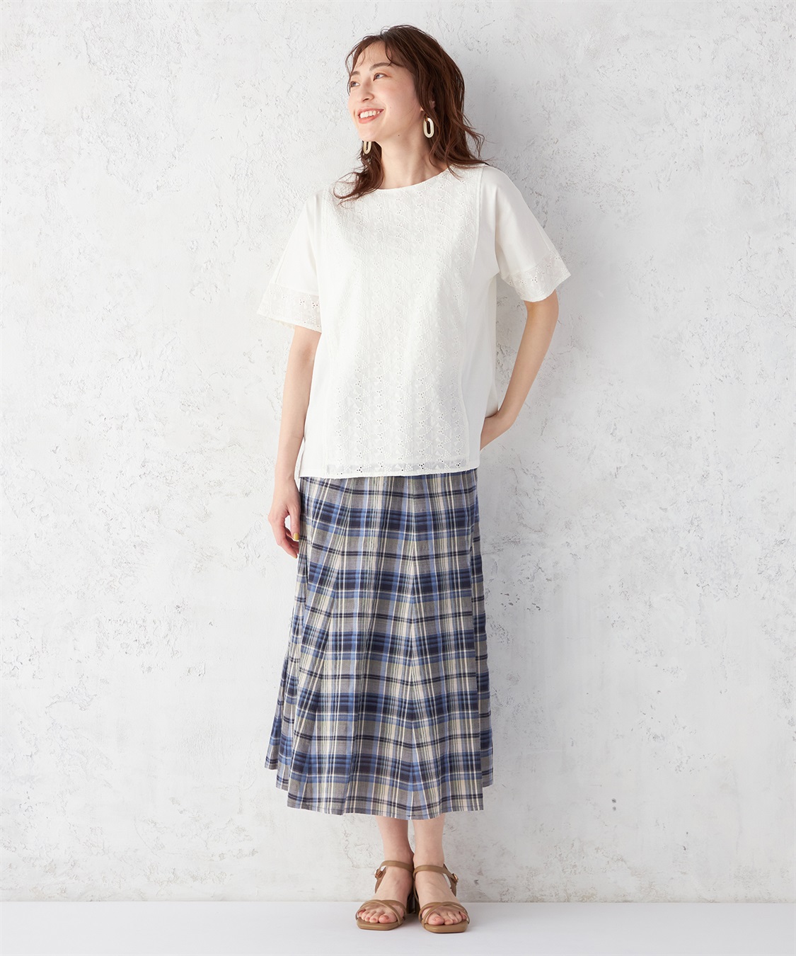 DECOY マドラスチェックスカート_sub_7