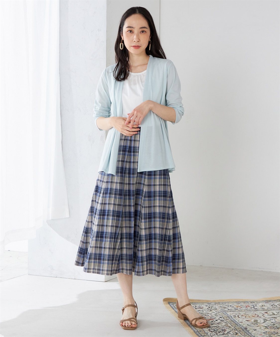 UNITED ARROWS マドラスチェックスカート 38 新品 UNITED ARROWS - 【BLACK】【S(36)】マドラスチェック ギャザー
