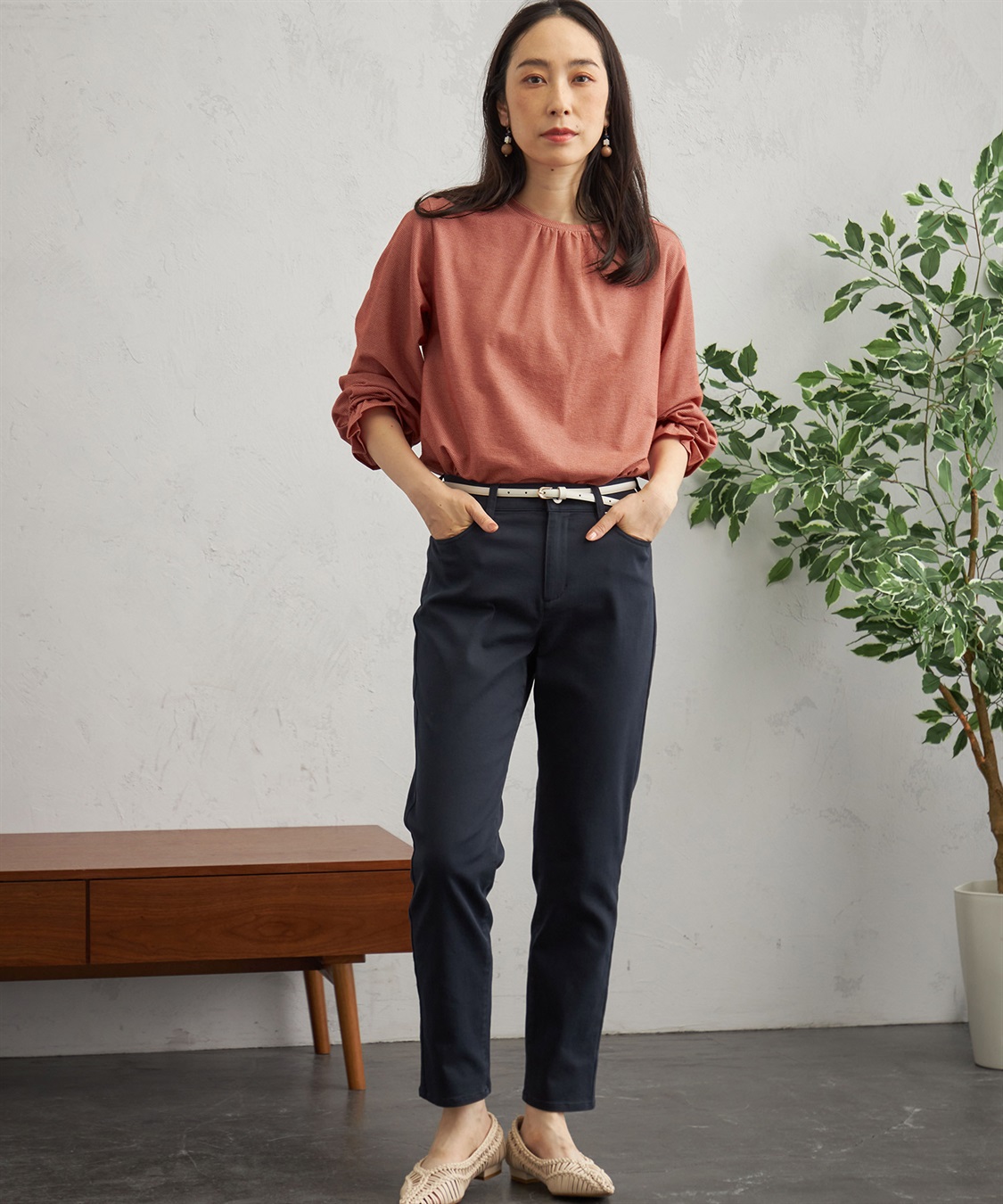 DECOY スリムストレートパンツ_sub_12