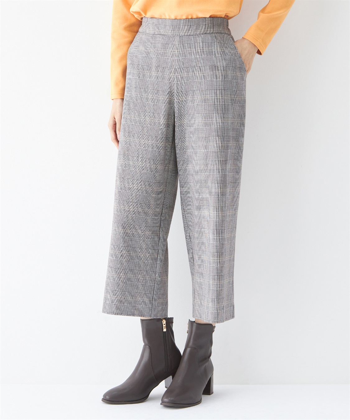 DECOY 裏起毛ワイドパンツ_sub_1