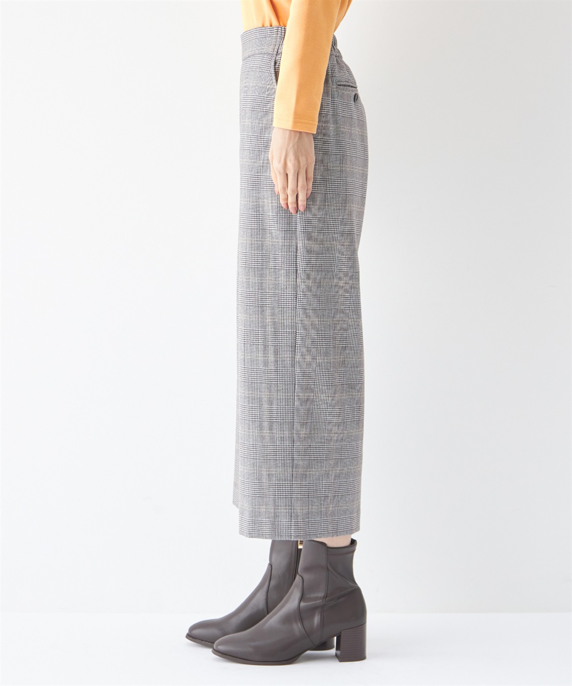 DECOY 裏起毛ワイドパンツ_sub_2