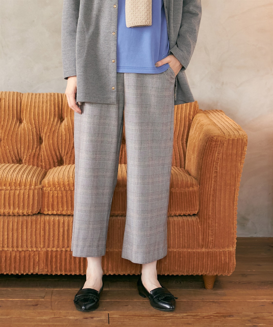 DECOY 裏起毛ワイドパンツ_sub_12