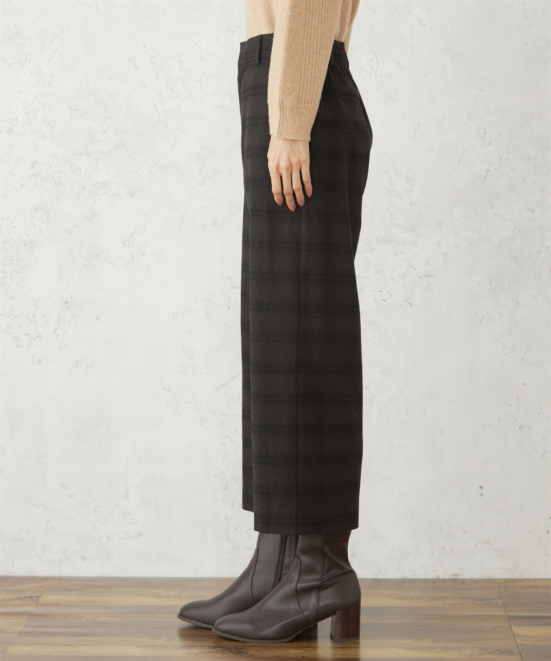 裏起毛ストレットワイドパンツ DECOY｜クロスプラス公式通販サイト