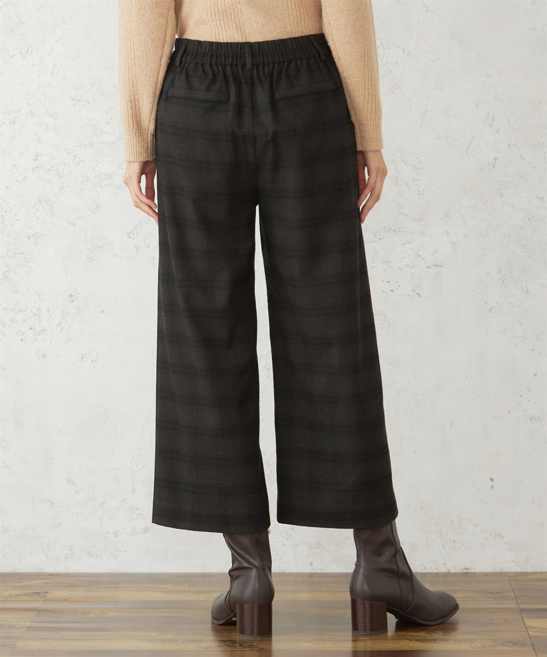 DECOY 裏起毛ストレットワイドパンツ_sub_2