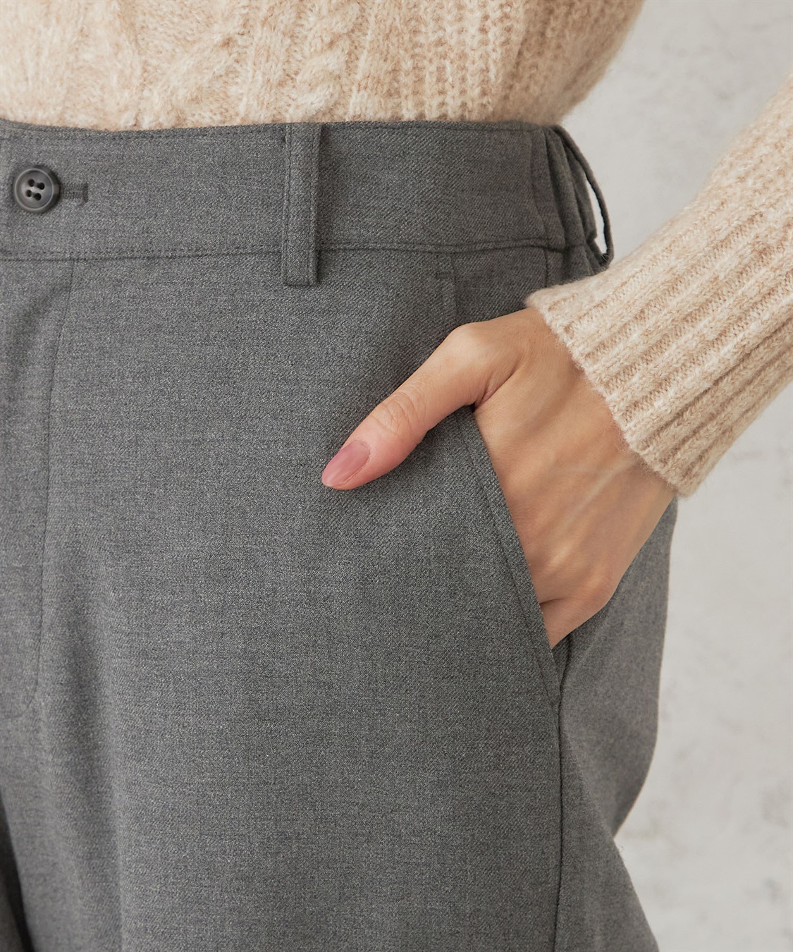 DECOY ストレッチストレートパンツ_sub_5