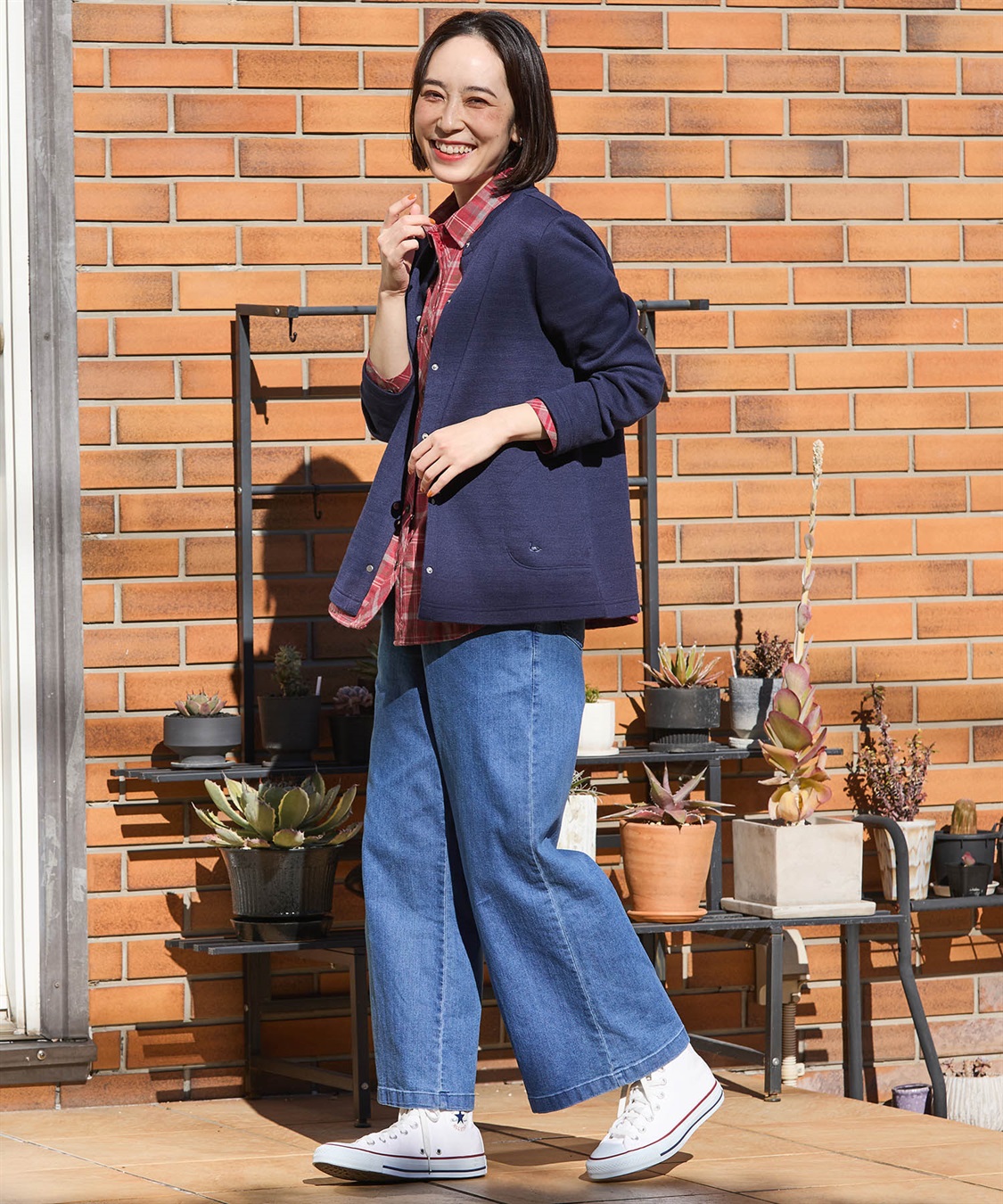 DECOY ストレッチデニムワイドパンツ【リブウエスト】_sub_21