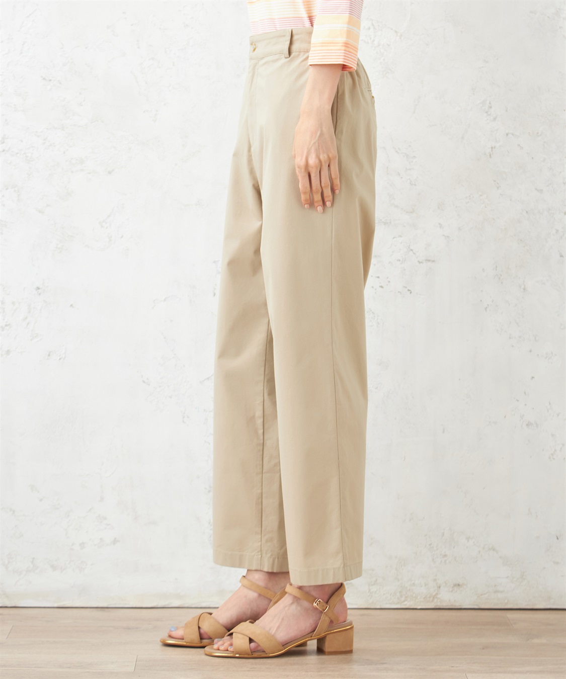 DECOY ストレッチストレートパンツ_sub_2