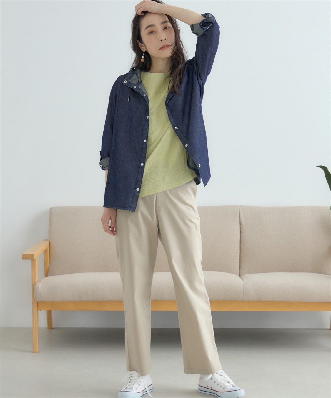 DECOY ストレッチストレートパンツ_sub_11