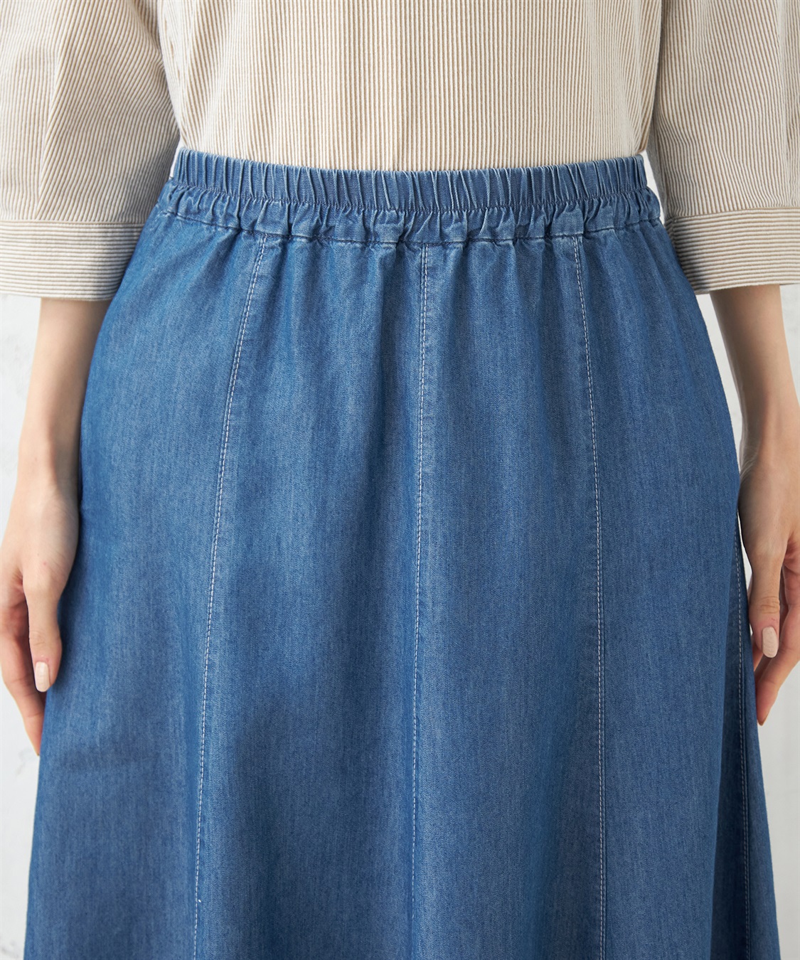 DECOY デニムフレアスカート_sub_4