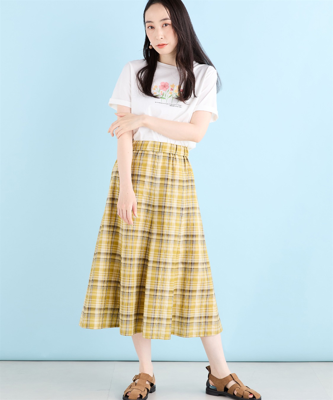 DECOY チェックスカート_sub_2