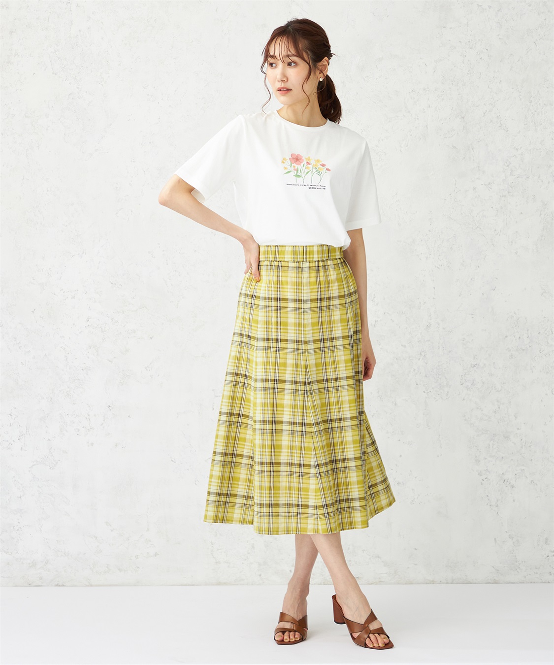 DECOY チェックスカート_sub_10