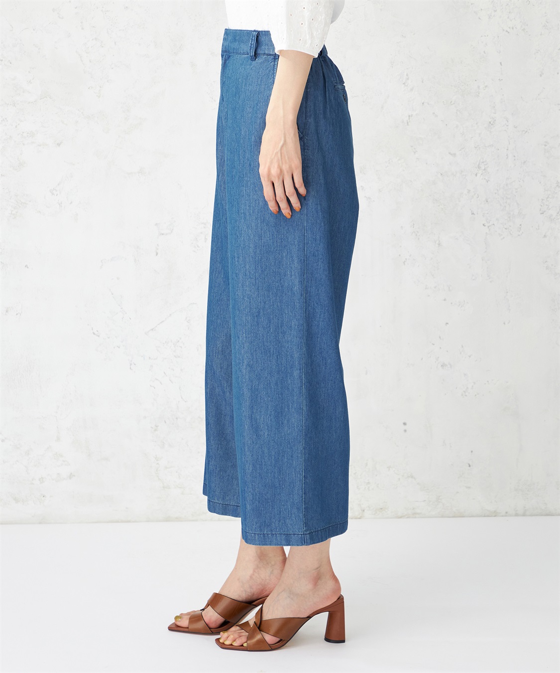 DECOY 【冷感】デニムワイドパンツ_sub_3