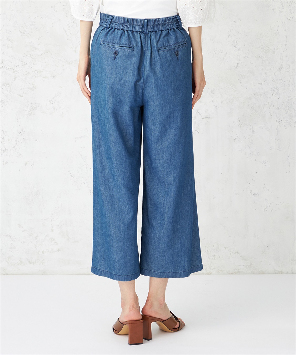 DECOY 【冷感】デニムワイドパンツ_sub_4