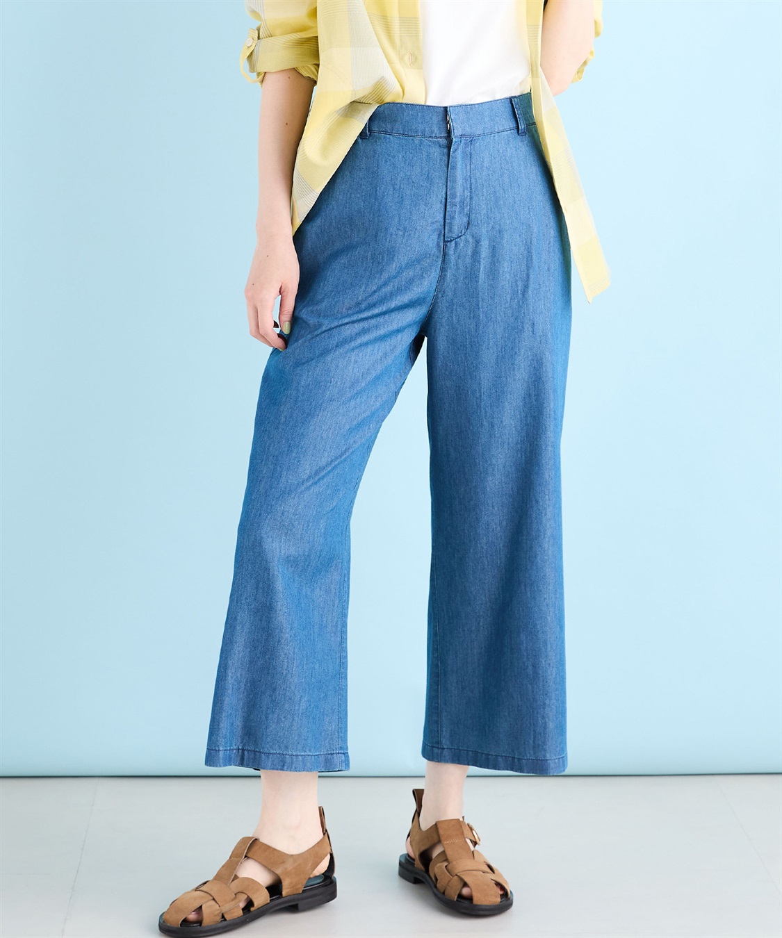 DECOY 【冷感】デニムワイドパンツ_sub_12