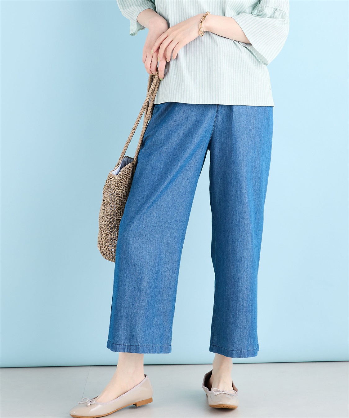 DECOY 【冷感】デニムワイドパンツ_sub_16