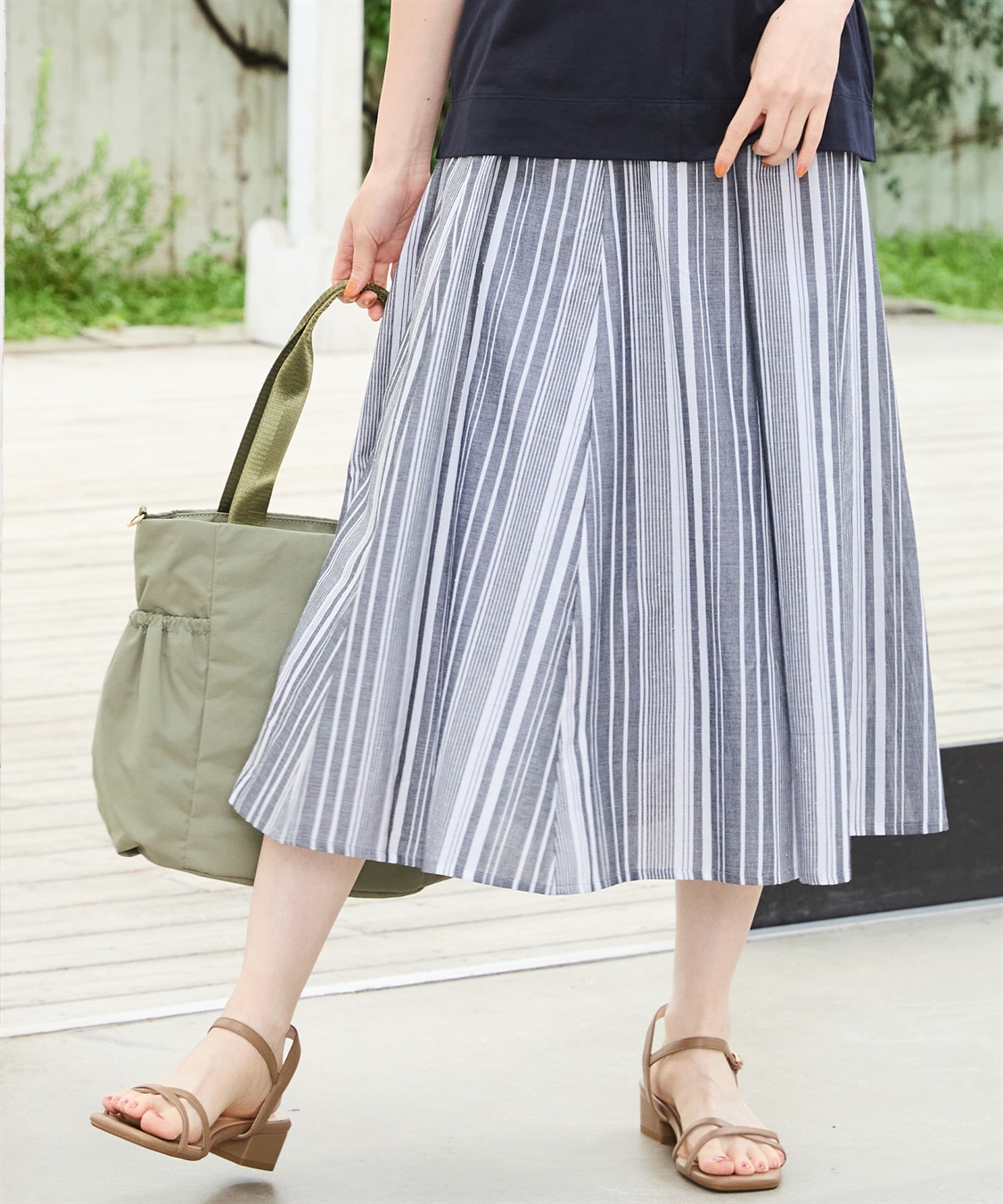 DECOY ストライプスカート_sub_3