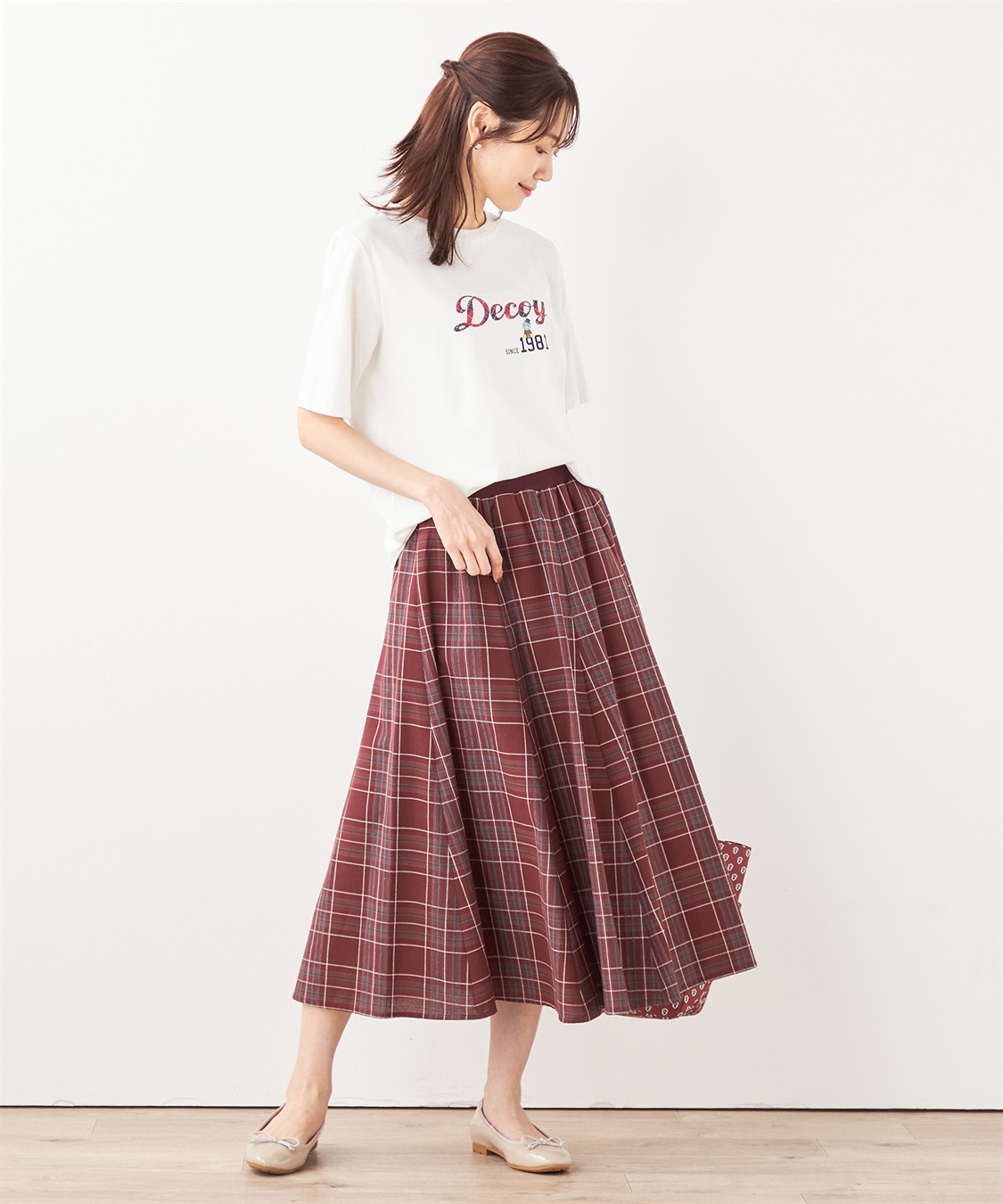 DECOY チェックスカート_sub_11