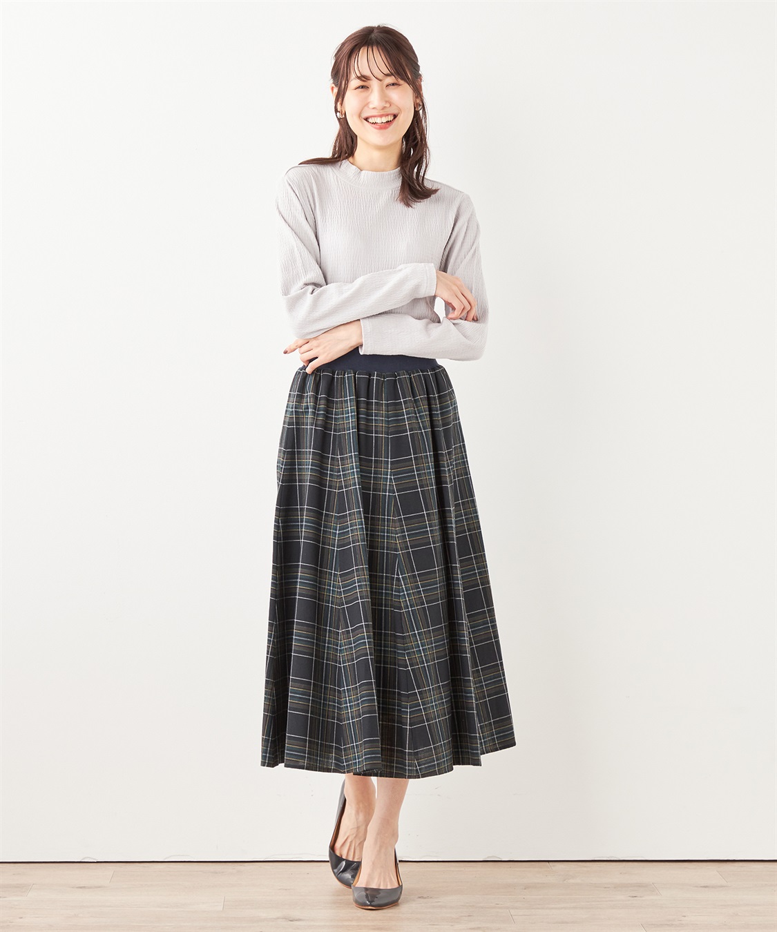 DECOY チェックスカート_sub_14
