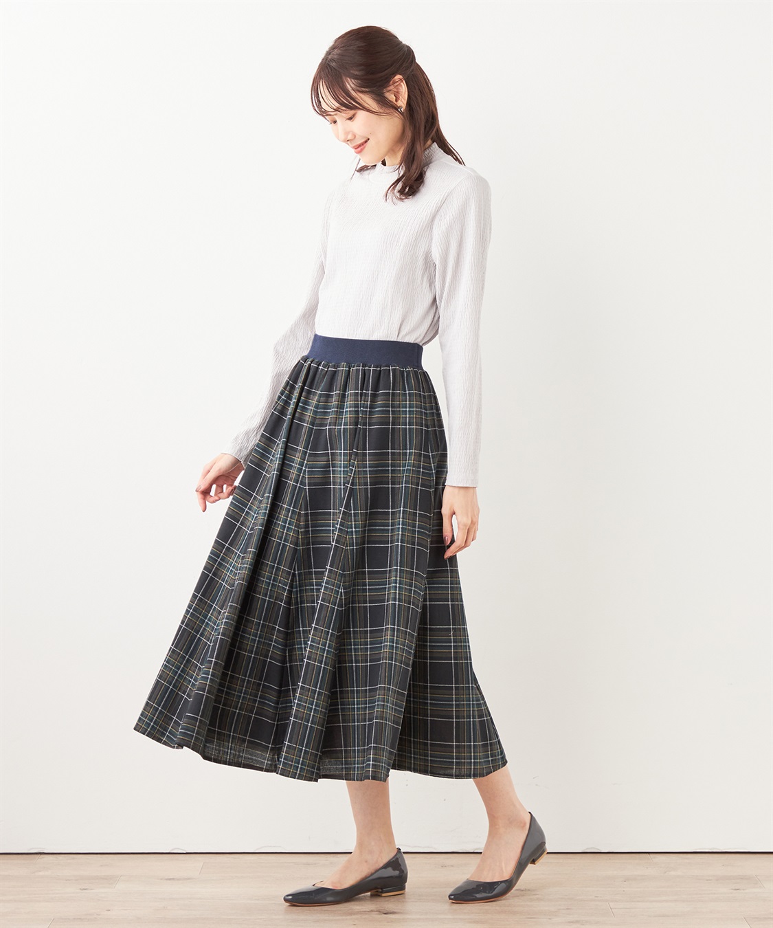 DECOY チェックスカート_sub_15