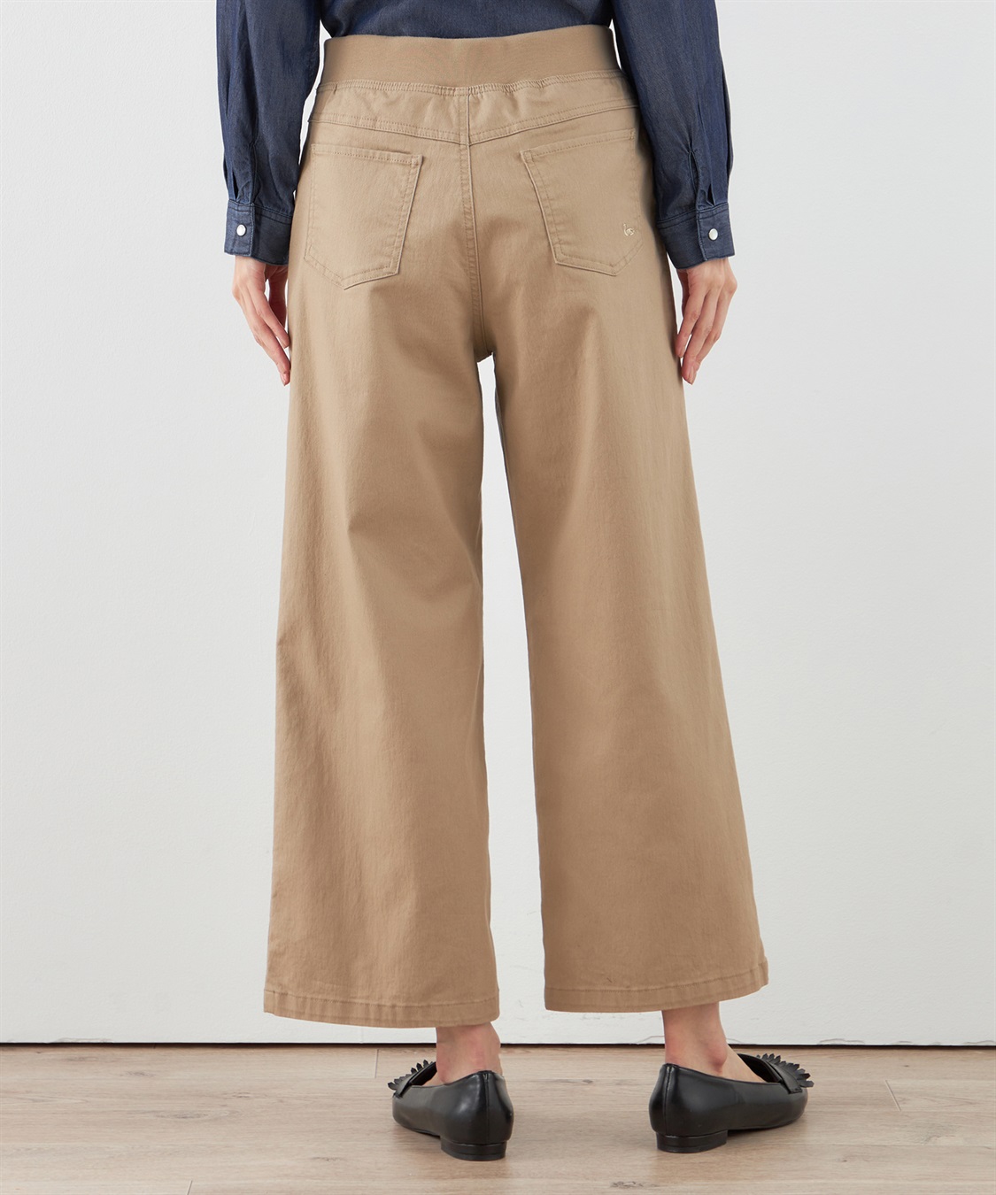 DECOY ストレッチワイドパンツ【リブウエスト】_sub_4