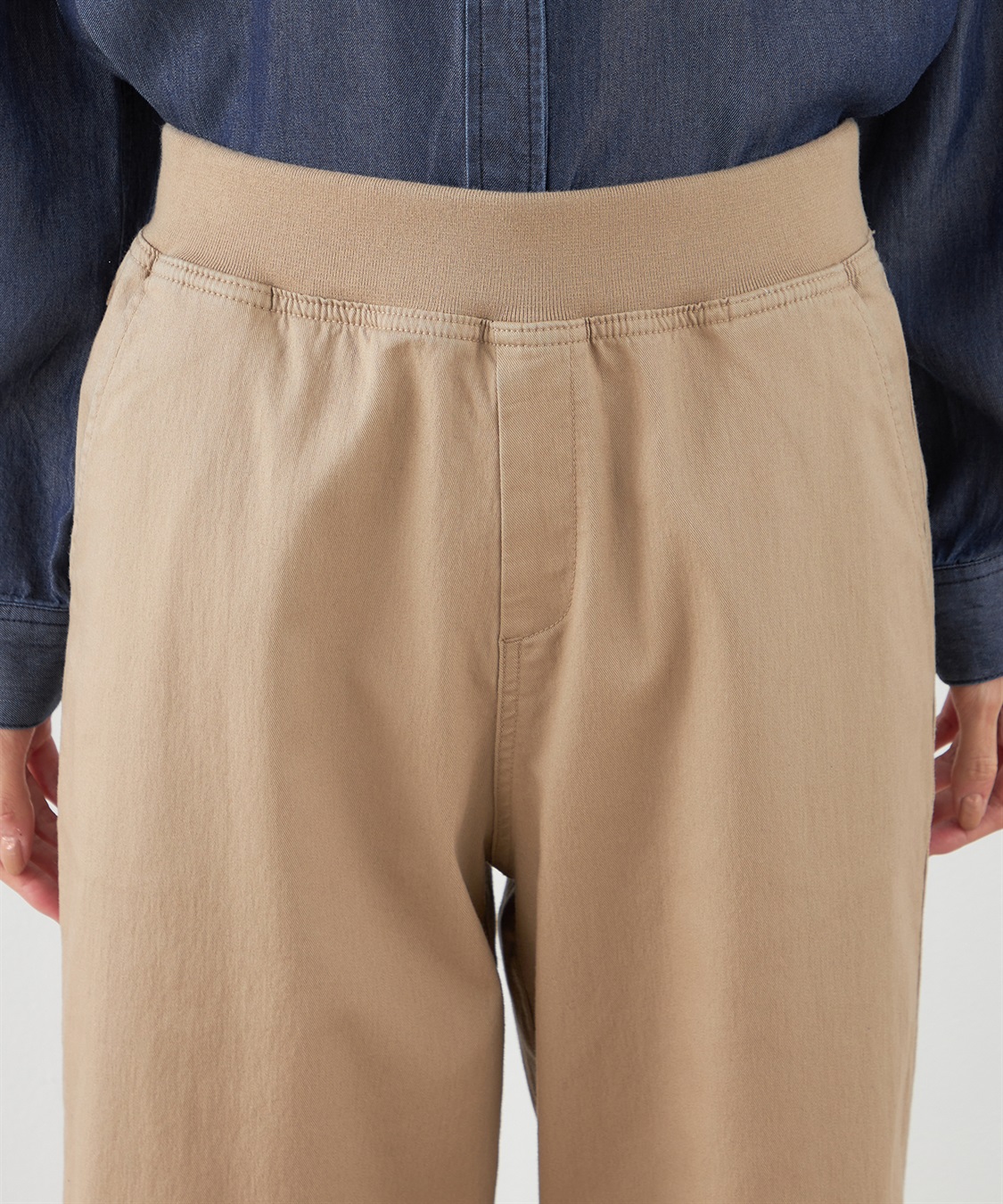 DECOY ストレッチワイドパンツ【リブウエスト】_sub_5