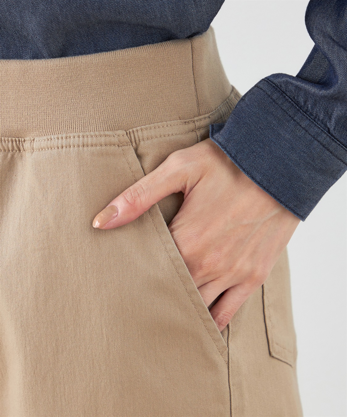 DECOY ストレッチワイドパンツ【リブウエスト】_sub_6