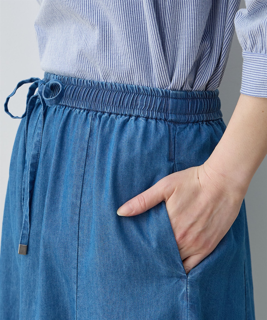 デニムフレアスカート DECOY｜クロスプラス公式通販サイト